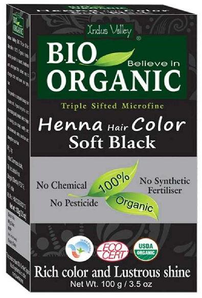 Soft Black Henna Hair Color