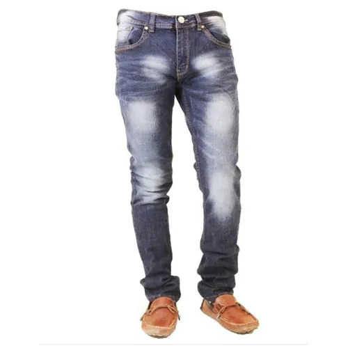 Mens Denim Jeans, for Color Fade Proof, Pattern : Faded