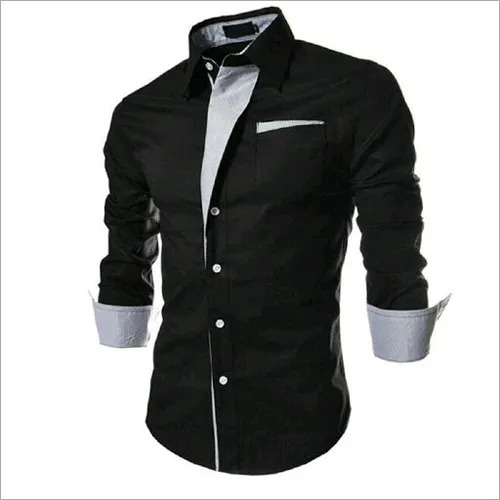 Collar Neck Cotton Mens Designer Shirt, Occasion : Party Wear