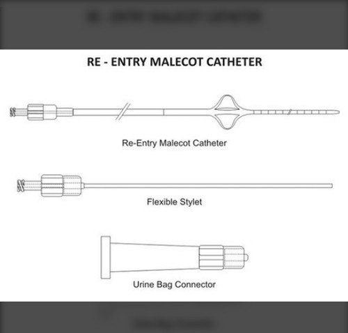 Re-Entry Malecot Catheter