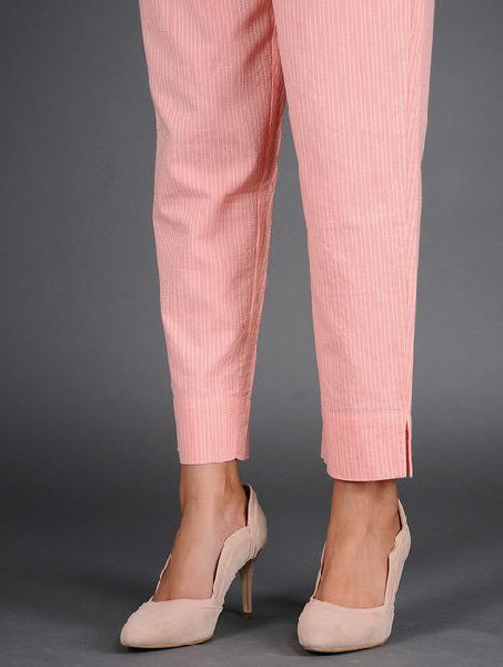 Cotton Printed Woven Pink Pant, Technics : Handloom