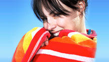 Rectangle Cotton Beach Towels, Color : Multicolor