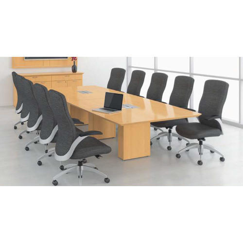 Wooden Rectangular Conference Room Table, for Office, Color : Brown