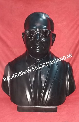 Marble Bhim Rao Ambedkar Statue, for Exterior Decor, Color : Black