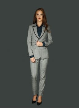 Plain Cotton Chic Business Suit, Feature : Easily Washable, Shrink Resistance