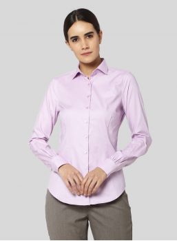 Solid Formal Purple Shirt