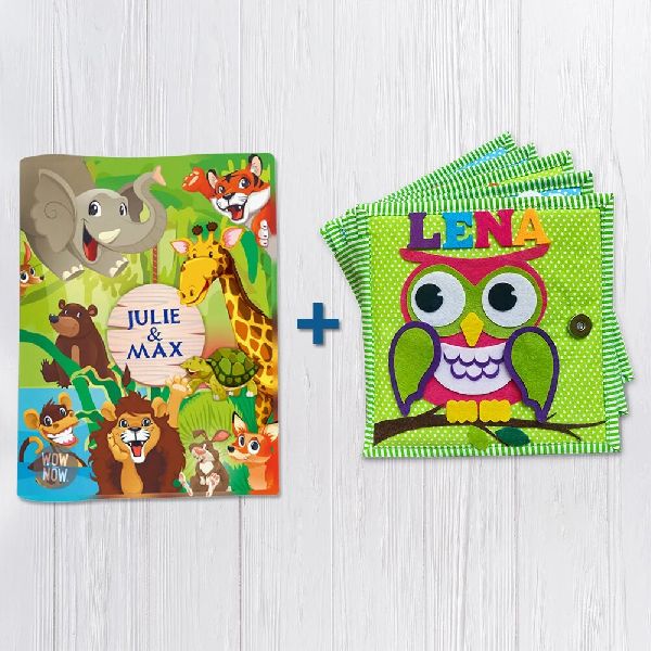 Owl Book And Baby Book Theme (JUNGLE)