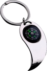 Polished Plain Metal COMPASS INSPIRED KEYCHAINS, Feature : Attractive Designs, Durable