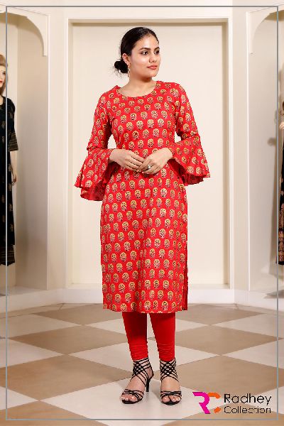 Discover more than 75 red and golden kurti latest