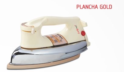 Electric Plastic Plancha Gold Dry Iron, Feature : Durable, Energy Saving Certified, Fast Heating