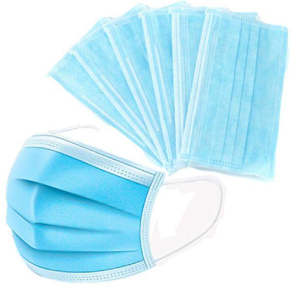 Cotton 3 Ply Face Mask, for Hospital, Laboratory, Size : Standard