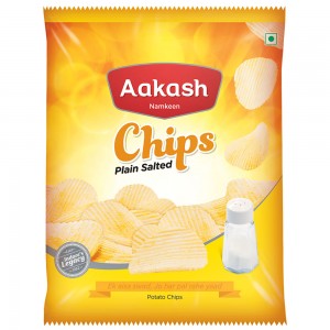 Plain Salted Chips, for Snacks