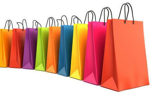 Paper Shopping Carry Bags, Size : 16x12inch, 18x14inch, 20x14inch