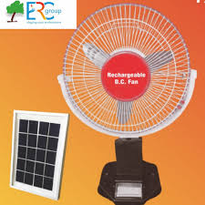 Solar Rechargeable Fan, for Air Cooling