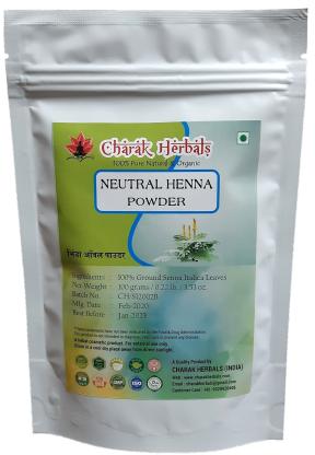 Charak Herbals Natural Neutral Henna Powder, for Parlour, Personal, Purity : 100%