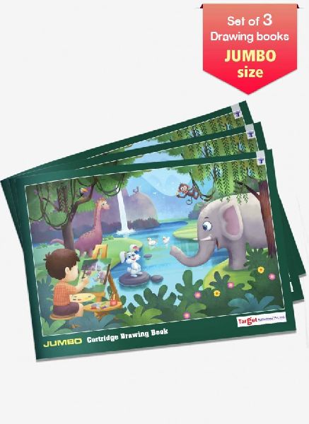 Jumbo Cartridge Drawing Book, for Sketch Pad Kids, Students Artists, Size : 37 cm x 27 cm Approx