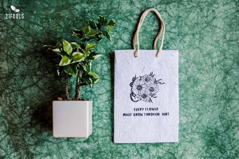 21 Fools Plantable Seed Paper Bags, Size : 11.5 x 8 x 3  inches