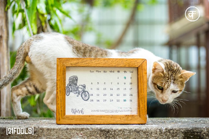 21 Fools Plantable Seed Paper Calendar - kyaari