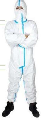 Full Sleeve Isolation Suit CE Approved, for Labs, Hospital, Feature : Comfortable