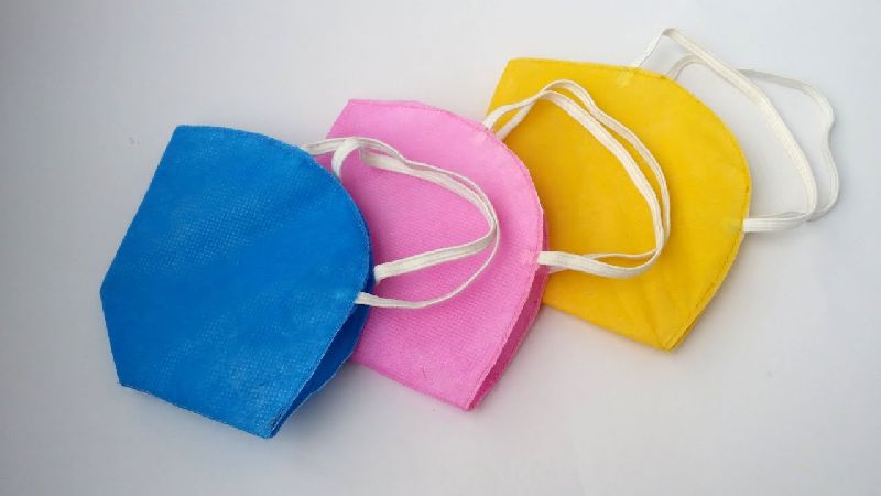 Handmade Made 3 Ply Face Mask, for Clinic, Food Processing, Laboratory, rope length : 4inch, 5inch