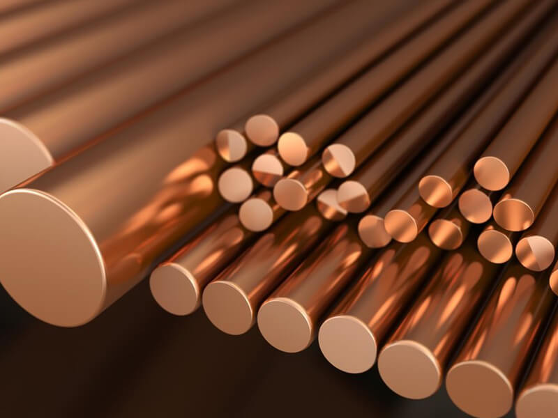 Brown Rectangular Solid Etp Grade Copper Rods, for Earthing, Plants, Industrial, Certification : ISO