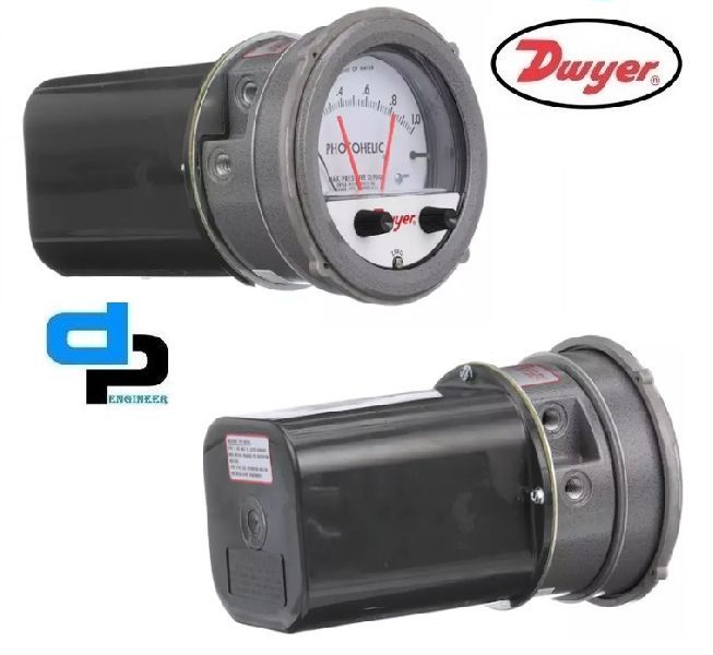 Dwyer A3025 Photohelic Pressure Switch Gauge Range 0-25 Inch W.c.