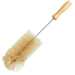 Round Bottle Cleaning Brush, Bristle Material : Stainless Steel, Nylon