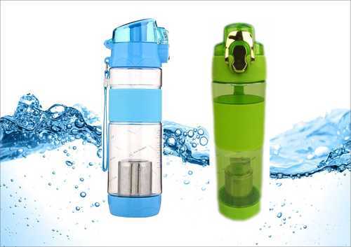 Plastic Alkaline Water Bottle, Color : Multicolor