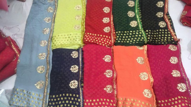 Georgette sarees, Feature : Dry Cleaning