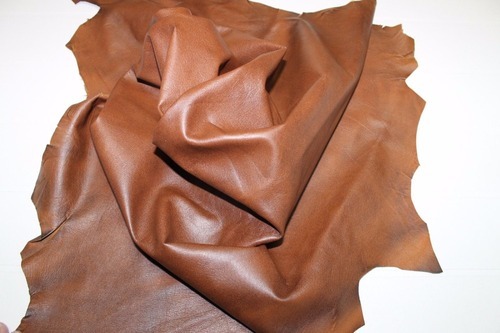Italian Finished Leather, Color : Brown