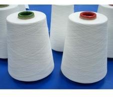Polyester Bleached Spun Yarn, Pattern : Dyed