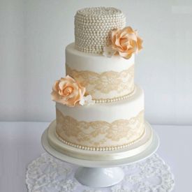 Pearls Wedding Anniversary Cake, Packaging Type : Paper Box