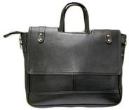 Office women Leather Bag, Color : Black