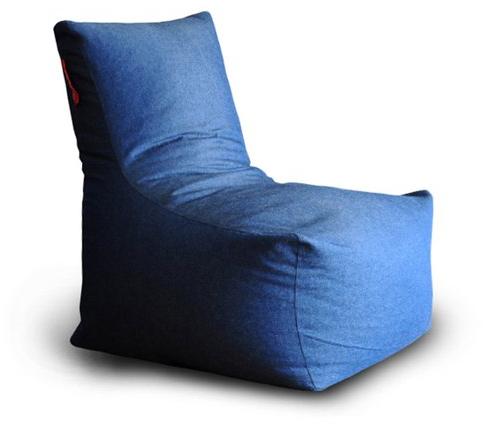 Leather Bean Bag Chairs, for Home, Hotels, Color : Blue