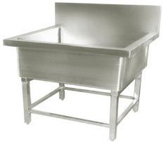 Stainless Steel Pot Wash Sink, for Industrial Use, Color : Silver