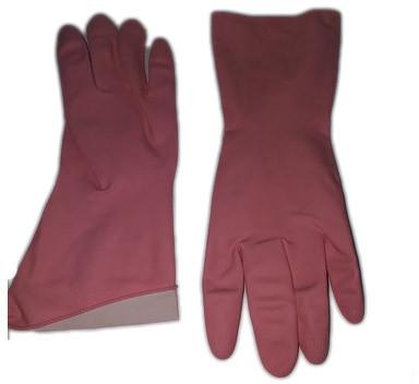 Rubber Pink Laboratory Hand Gloves, Size : Small, Medium, Large