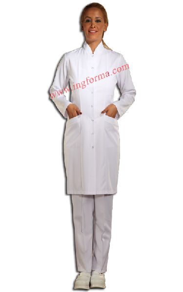 Polyester Saudi Staff Nurse Uniform, for Anti-Wrinkle, Comfortable, Easily Washable, Hospital Wear, Impeccable Finish