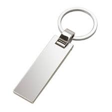 Metal Keychain, Color : Silver
