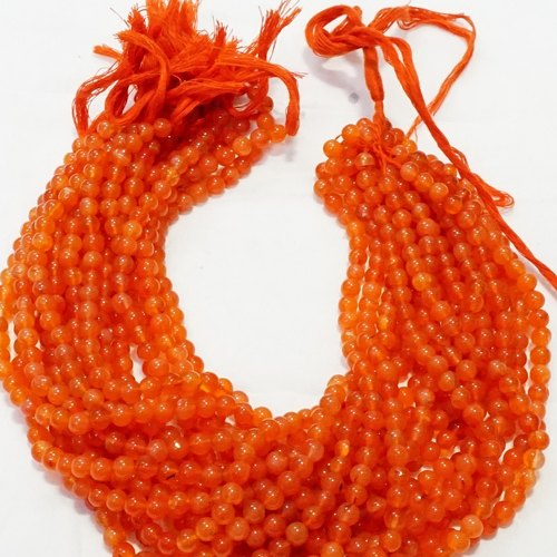 Carnelian Beads, Color : Orange