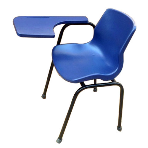 Pioneer Plastic Writing Pad Chair, Color : Blue