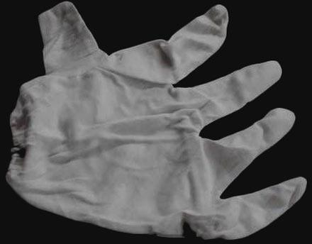 Hosiery Hand Gloves, Color : White