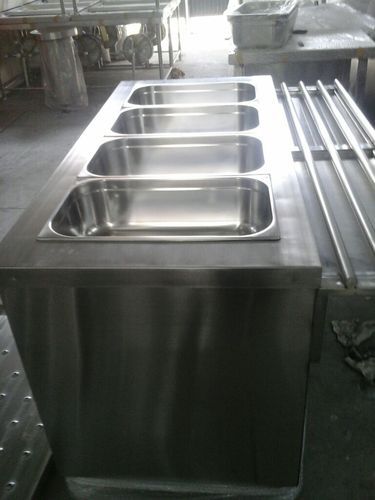 DEV KITCHENS Stainless Steel Bain Marie, Size : 60X27+12X34mm