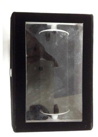 Cardboard Velvet Bangle Transparent Box, Color : Black