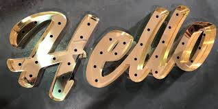 Brass Sign Letters