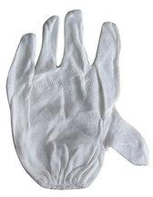 White Vinyl Cotton Hand Gloves, Size : Medium