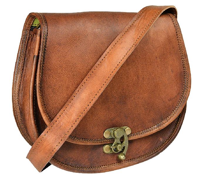 Plain Leather Sling Bag, Length : 10-15mtr