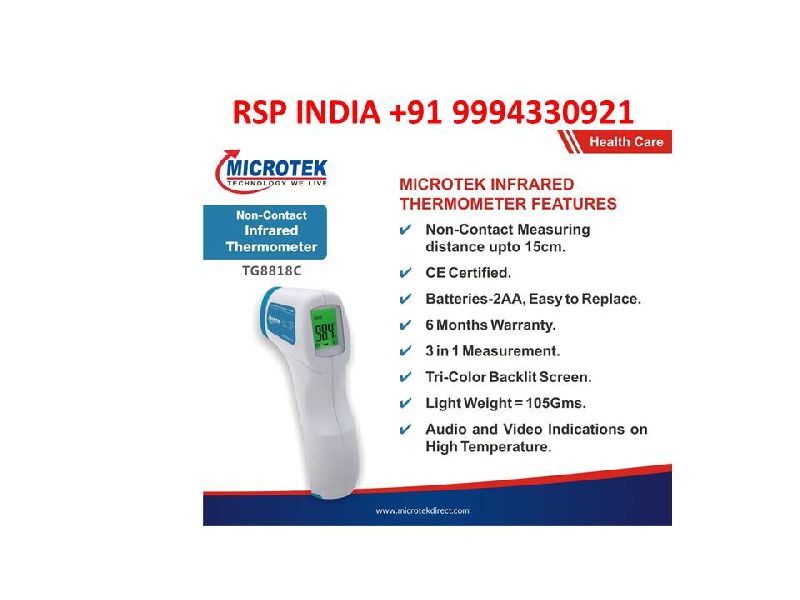 MICROTEK NON CONTACT INFRARED THERMOMETER TG8818C