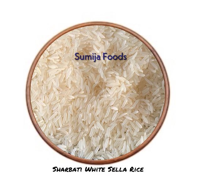 Soft Common Sharbati White Sella Rice, Certification : ISO 9001:2008 Certified