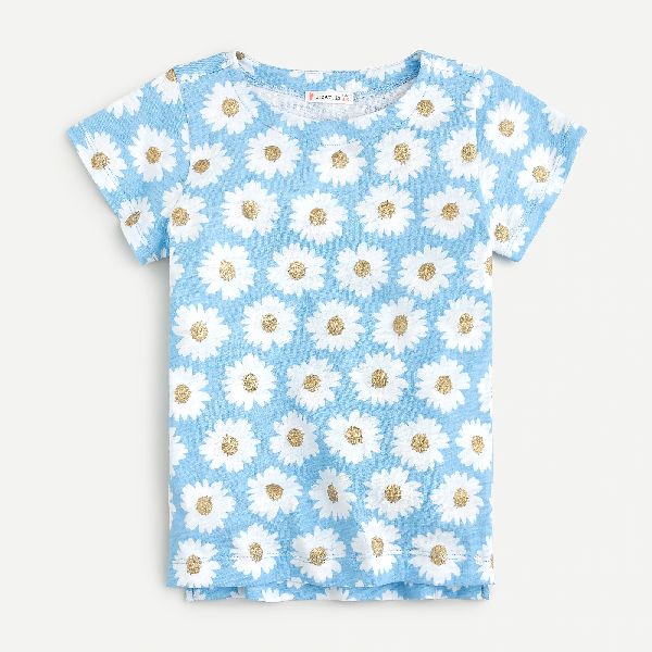 Printed Girls Cotton T-Shirts, Feature : Breathable