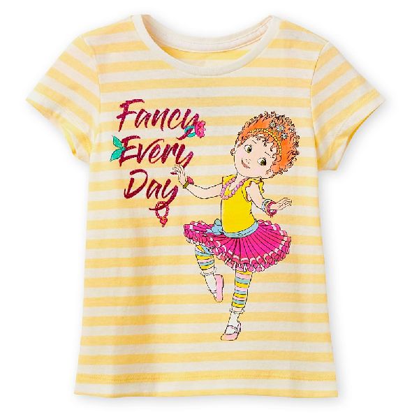 Printed Cotton Girls Fancy T-Shirts, Feature : Breathable